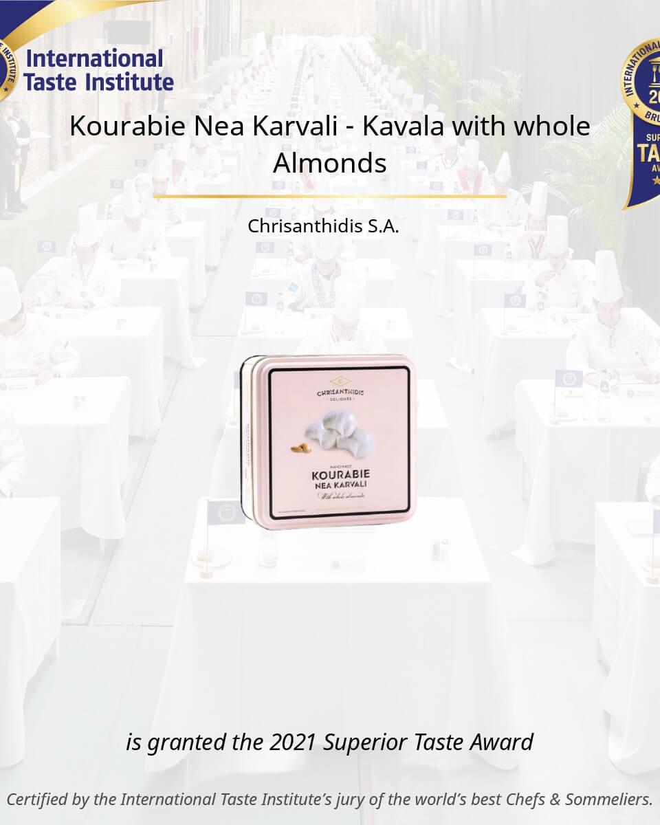 Superior Taste Award 2021 for our Kourabie with Whole Almonds